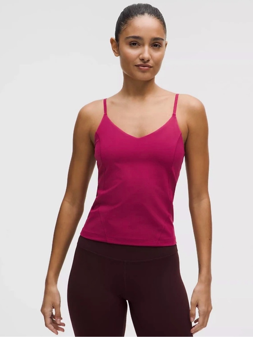 lululemon athletica Pink Magenta Scoop-Back Adjustable-Strap Camisole - Picture 2 of 8